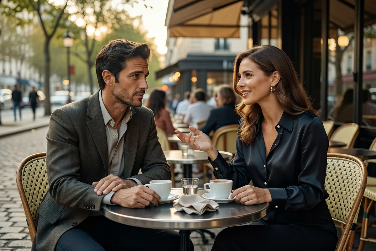 Homme écoutant attentivement une femme
